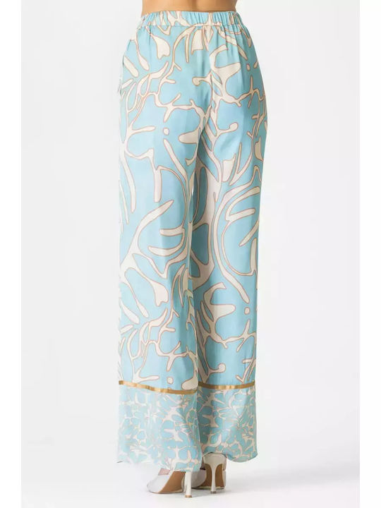 Damen Stoff Hose mit Gummizug