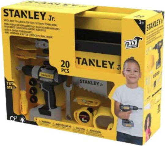 Stanley Jr Role Playing Mega Toolbox Set Power Drill Srp024-sy