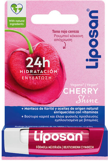 Liposan Fruity Shine Lip Balm SPF10 Cherry 4.8gr