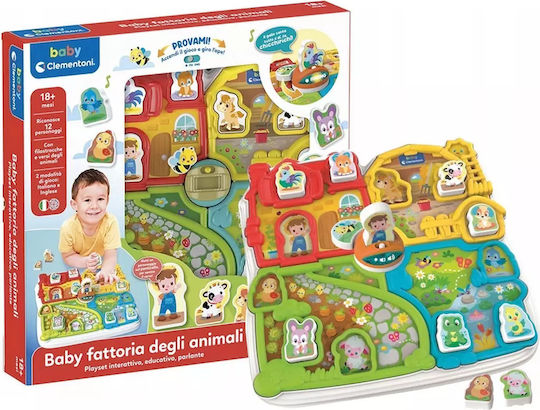 Clementoni Baby Toy Interactive Farm with Music and Sounds for 18++ Months