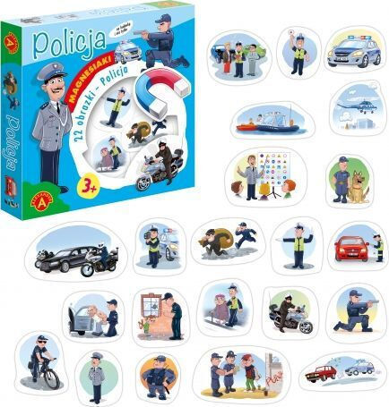 Alexander Toys Magnetic Construction Toy Police for Children Aged 3+