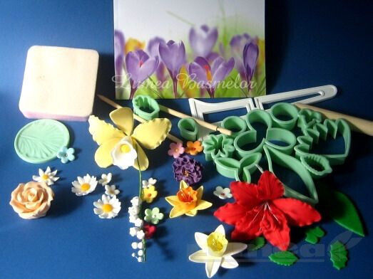Set 32 Flower Sugar Paste Cutters