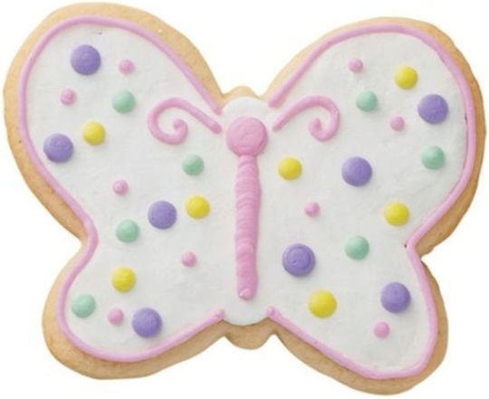 Metallischer Keksausstecher Giga 10cm Schmetterling Wilton