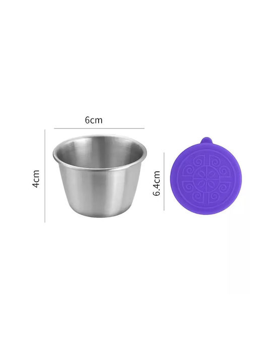 Pandaboo Inox Lunch Box Purple 70ml