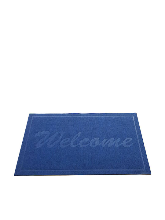 Kotonia Home Covor de Intrare Antiderapant Albastru 75x45buc