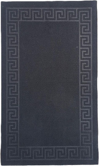 Kotonia Home Πατάκι Εισόδου Μαύρο 75x45εκ. Μαύρα
