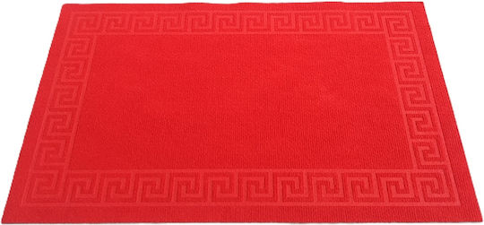 Kotonia Home Πατάκι Εισόδου Αντιολισθητικό Κόκκινο 75x45εκ.