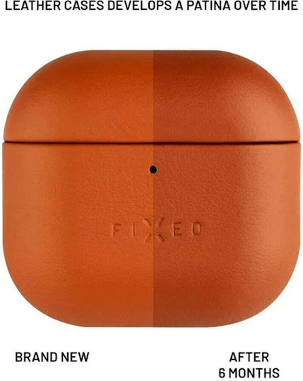 Fixed Podsleather Θήκη Δερμάτινη σε Καφέ χρώμα για Apple AirPods 4
