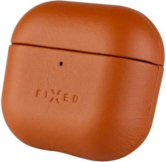 Fixed Podsleather Θήκη Δερμάτινη σε Καφέ χρώμα για Apple AirPods 4