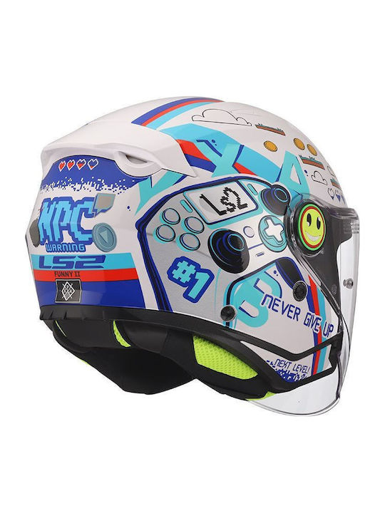 LS2 Funny II OF622 Next Level Children's Motorcycle Helmet Jet ECE 22.06 1100gr