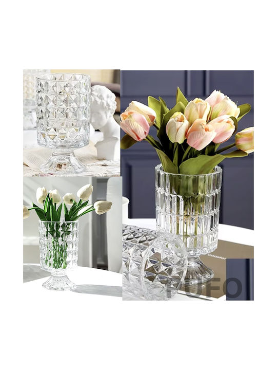 Διακοσμητικό Βάζο Glas Transparent 18cm 1Stück