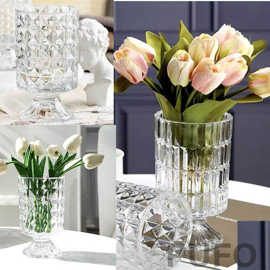Διακοσμητικό Βάζο Glas Transparent 18cm 1Stück