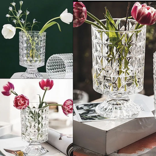 Διακοσμητικό Βάζο Glas Transparent 18cm 1Stück