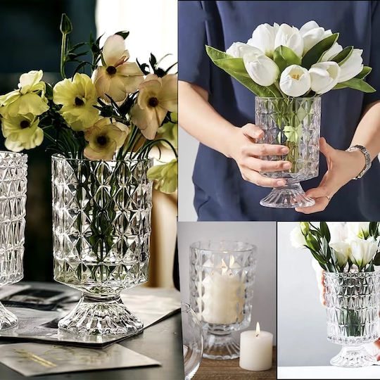 Διακοσμητικό Βάζο Glas Transparent 18cm 1Stück