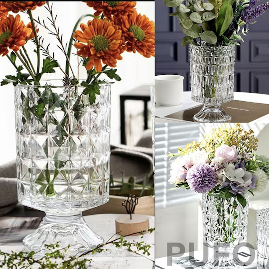 Διακοσμητικό Βάζο Glas Transparent 18cm 1Stück