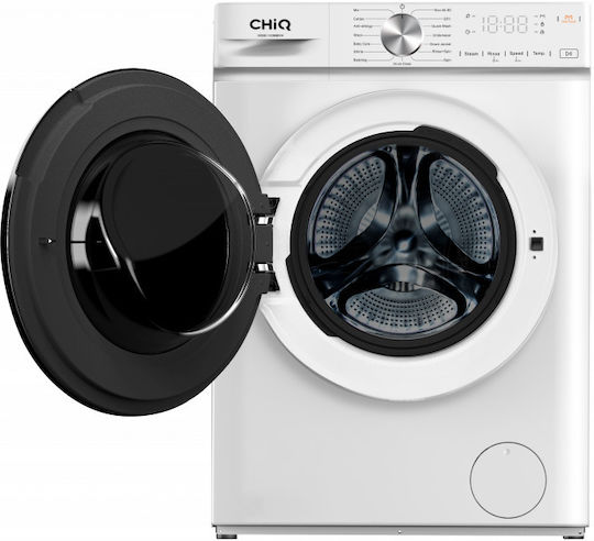 CHiQ Mașină de Spălat Rufe 8kg cu Tehnologie cu Abur 1400 Rotiri MG80-14386BWH