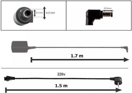 Încărcător Asus Original 19V 3.42A 65W Mufă 4.5x3.0mm