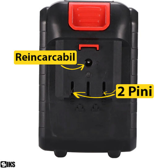 Siks Baterie De Înlocuire Compatibilă Cu Motocoasă Mașină De Tuns Iarbă Drujbă Mini Fierăstrău Spălător Cu Presiune 48v 2 pini Reîncărcabilă Neagră