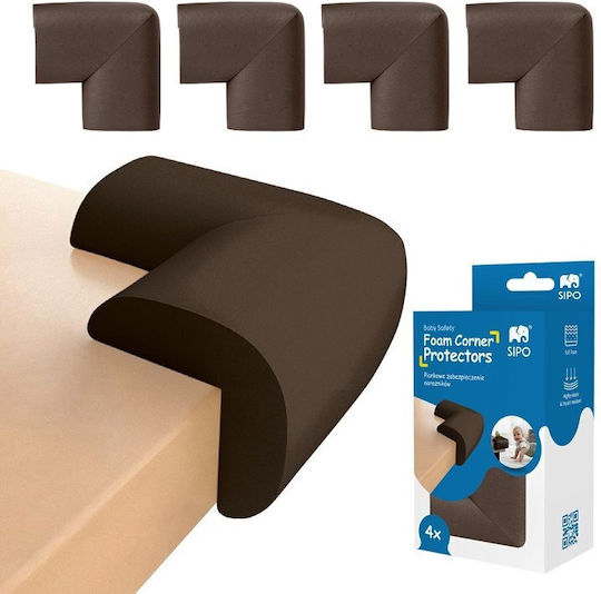 Baby Wise For Edges & Corners made of Foam in Brown Color 4pcs