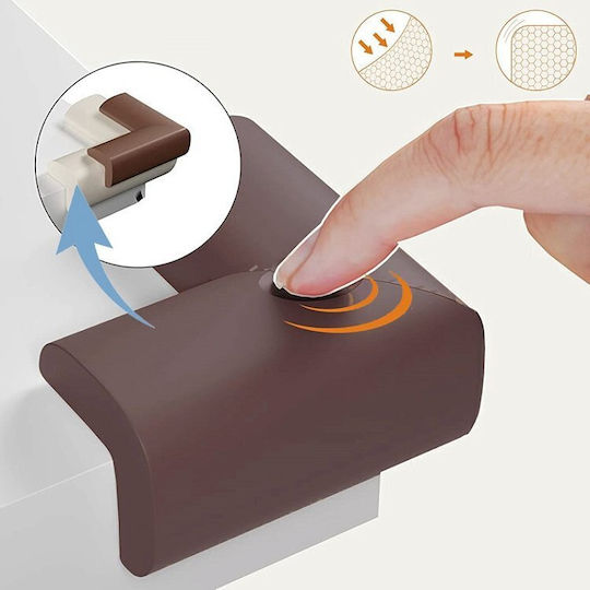 Baby Wise For Edges & Corners made of Foam in Brown Color 4pcs