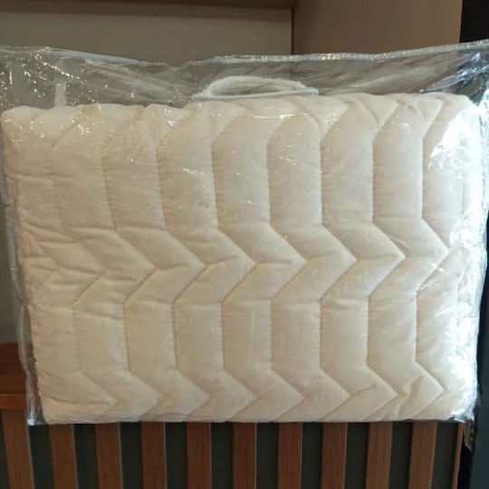 Carmel Пухено Единично с Пълнеж Microfiber 150x220бр Mboss Ecru 150 г/м²Gsm