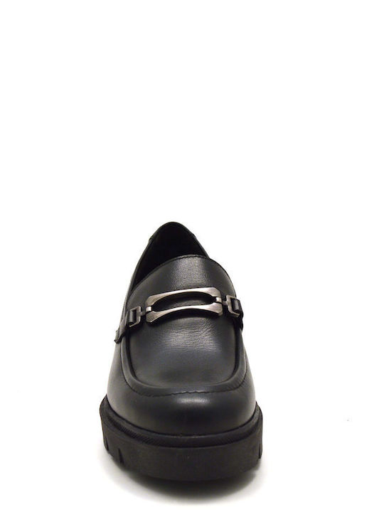 Leder Pumps Schwarz
