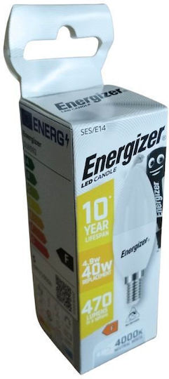 Energizer LED Bulb 4.9W For E14 Base Natural White 470 Lumen