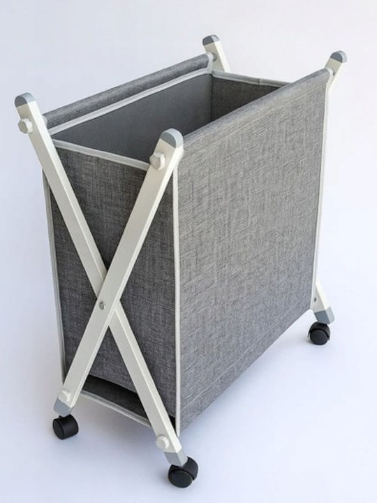 Coș De Rufe Tesătură Pliabil 116lt 55x30x68cm Gri