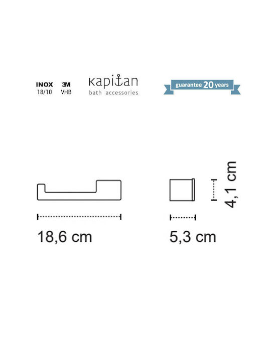 Kapitan Държач за хартия Черен