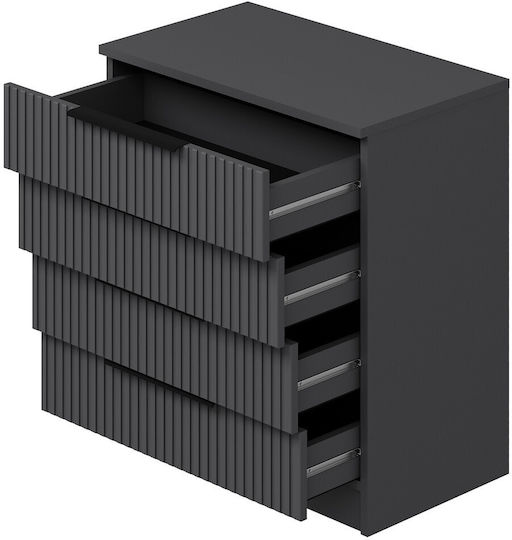 Kale Chest of Drawers 506mnr1524 72x42x77cm Anthracite