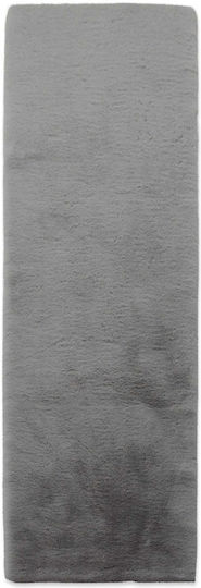 Newplan Puffy Fc6 Αντιολισθητικό Χαλί Διάδρομος Γούνινο Light Grey 80x150cm