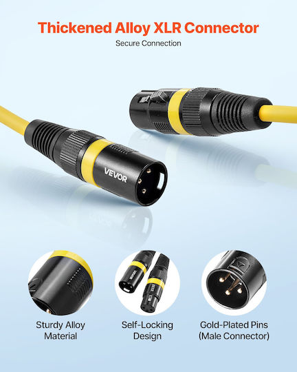 Vevor XLR male to 2m Cable (KNYPXKNGDM65XWKS8001V9)