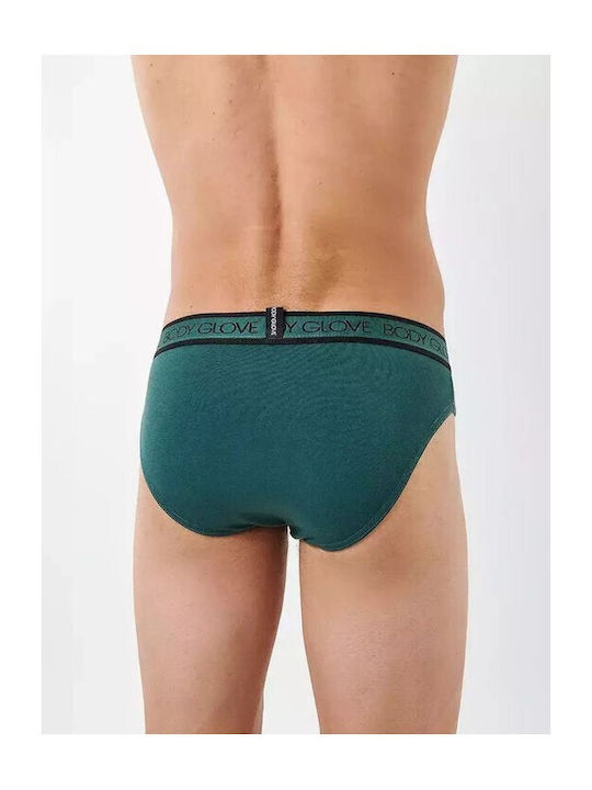 Herren Slips Black/green 2Packung