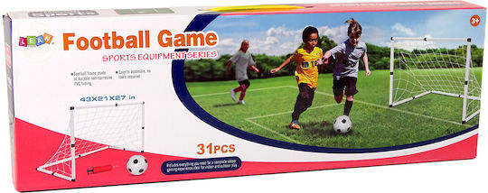 Big Football Goal Kids + Football Pump Football Game