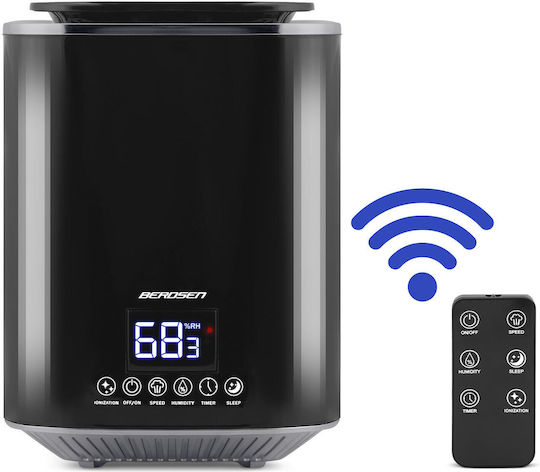 Berdsen Luftbefeuchter / Ionisator 35W für Räume 25m² Schwarz