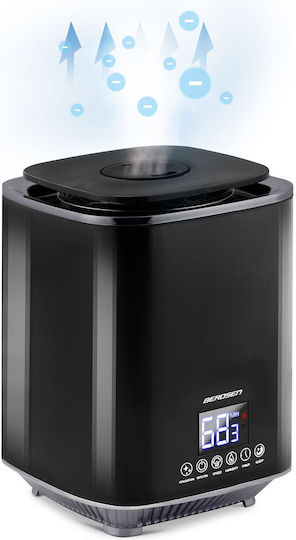 Berdsen Luftbefeuchter / Ionisator 35W für Räume 25m² Schwarz