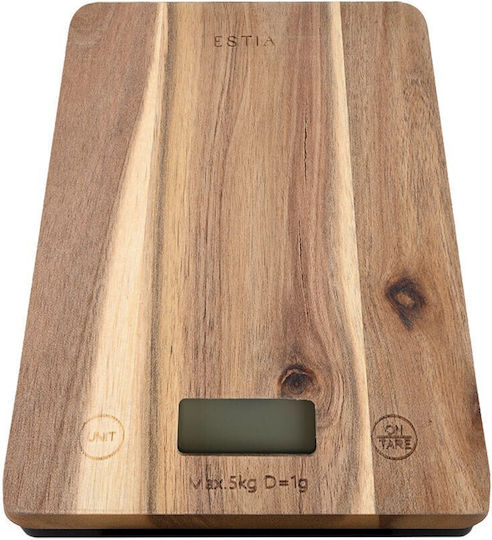Estia Allure Digital Kitchen Scale up to 5kg Brown