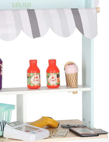 Wooden Grocery Store with Accessories 97x27x45
