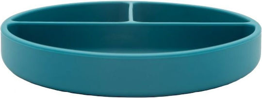 Sassi Junior Baby Food Plate made of Silicone Gray