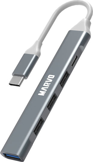 Marvo USB Хъб 5 Порта USB 3.0 с USB-A Връзка