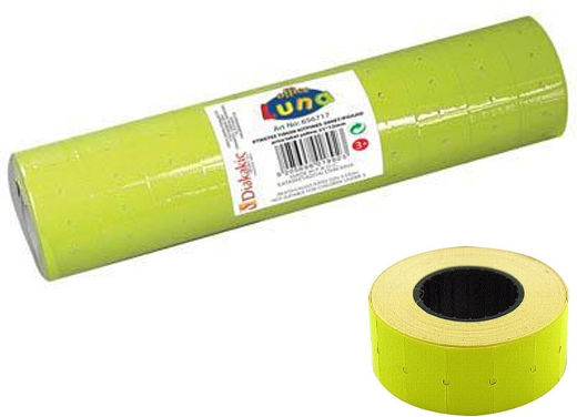 Luna 500 Selbstklebende Etikettenrollen für Etikettendrucker 21x12mm 1Stück
