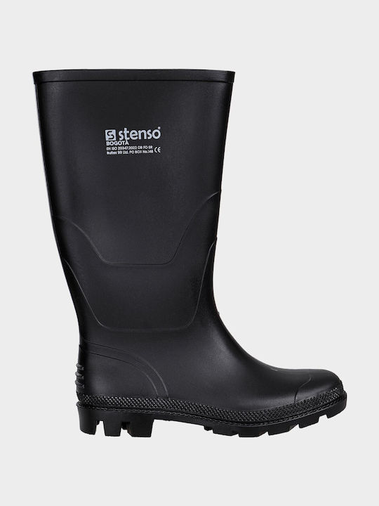 Rubber Knee Safety Wellies with Fur