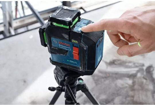 Bosch GLL 80-33 G Γραμμικό Αλφάδι Laser Πράσινης Δέσμης 3.7V με Εύρος Εργασίας 80m