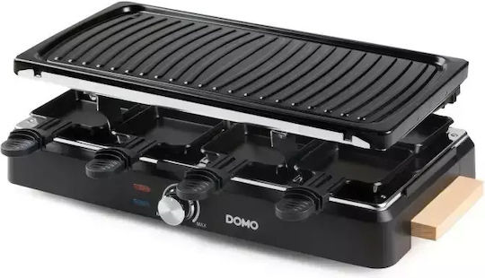 Domo Επιτραπέζια Ηλεκτρική Ψησταριά Raclette Λείας Πλάκας με Ρυθμιζόμενο Θερμοστάτη