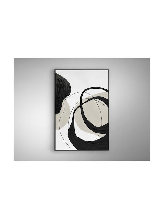 Actio I 386548 – Acrylic Painting 80x120cm Black Frame