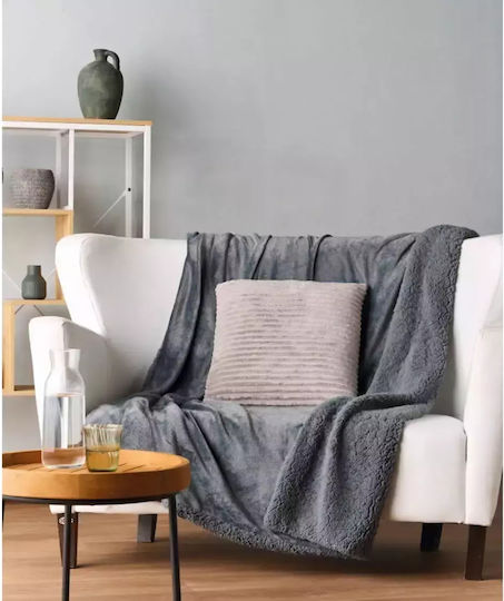 Kentia Стилна Ivanna Одеяла Sherpa Канапе 130x170см Сива