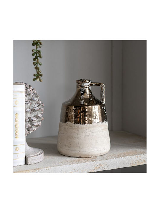 Artekko Decorative Vase Candia Orange 15.5x15.5x21cm