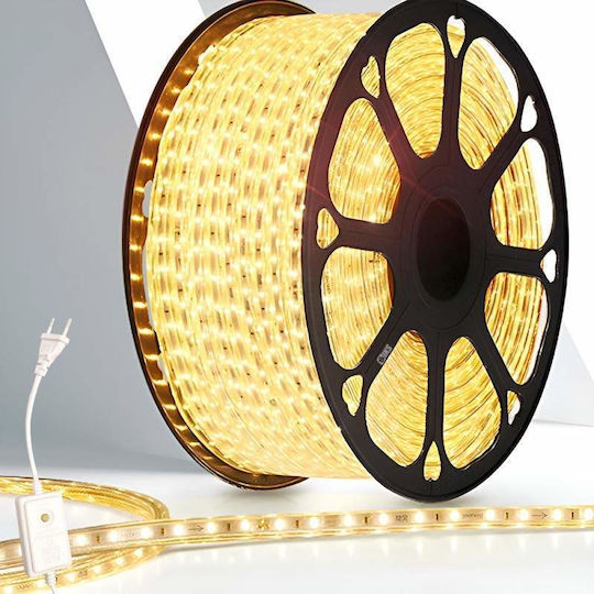 Φωτοσωλήνας 48 Λαμπάκια 220V Θερμό Λευκό 100m IP65