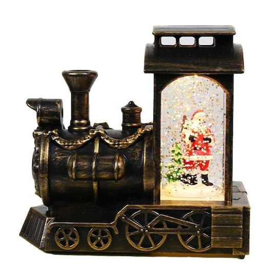 Christmas Decorative Train Lighted with Santa Claus 11.5x6x12.5cm