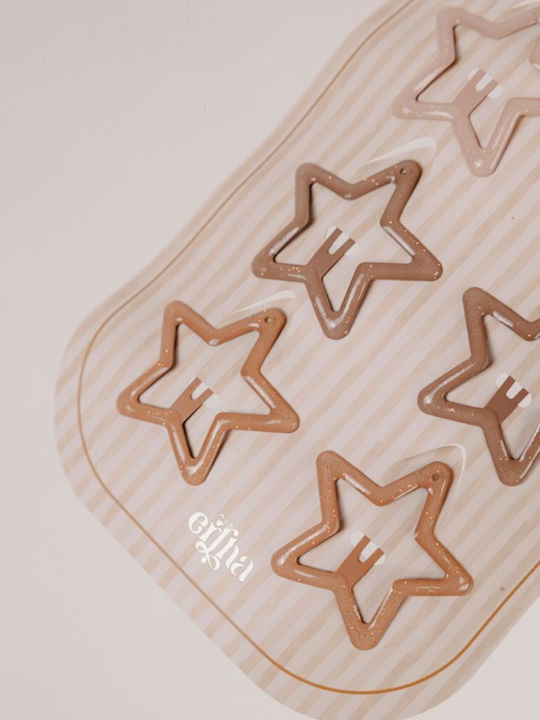 Mrs Ertha Set of Kids Hair Clips with Hair Clip / Bobby Pin Star 10pcs